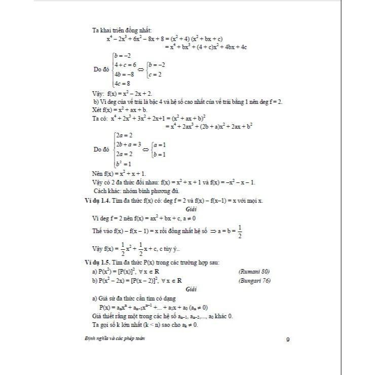 Sách - Chuyên Khảo Đa Thức - Bồi Dưỡng Học Sinh Giỏi Chuyên Toán - Dùng Chung Cho Các Bộ SGK Hiện Hành - Hồng Ân
