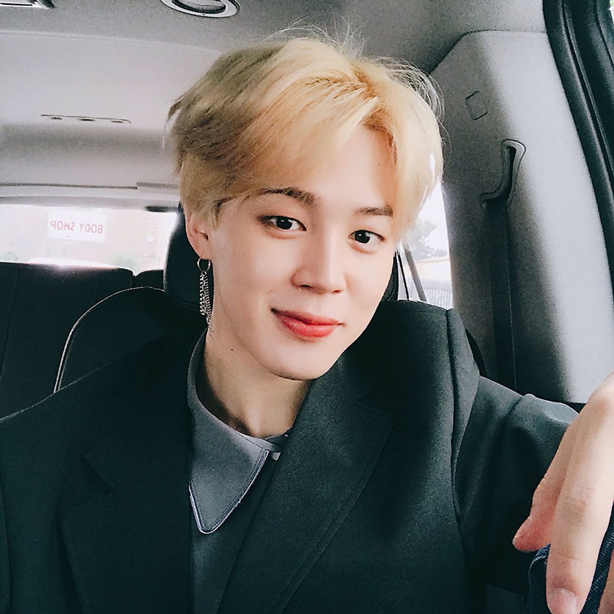 Bông tai idol Jimin BTS khoen tròn 3 sợi mắt xích style unisex