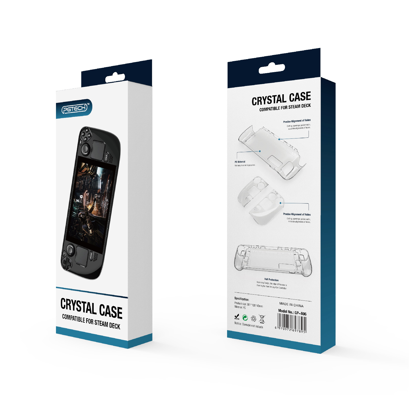 Bao Case Trong Suốt PC Crystal bảo vệ cho Máy chơi game Valve Steam Deck