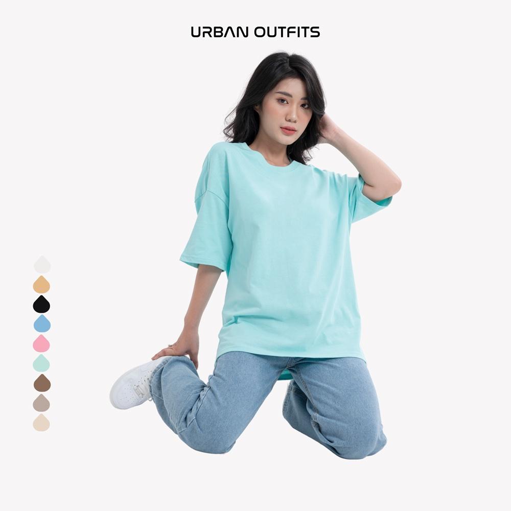 Áo Thun Nữ Tay Lỡ Form Rộng URBAN OUTFITS Local Brand Trơn Chất Vải Compact Cotton 250GSM dầy dặn nhiều màu ATO100