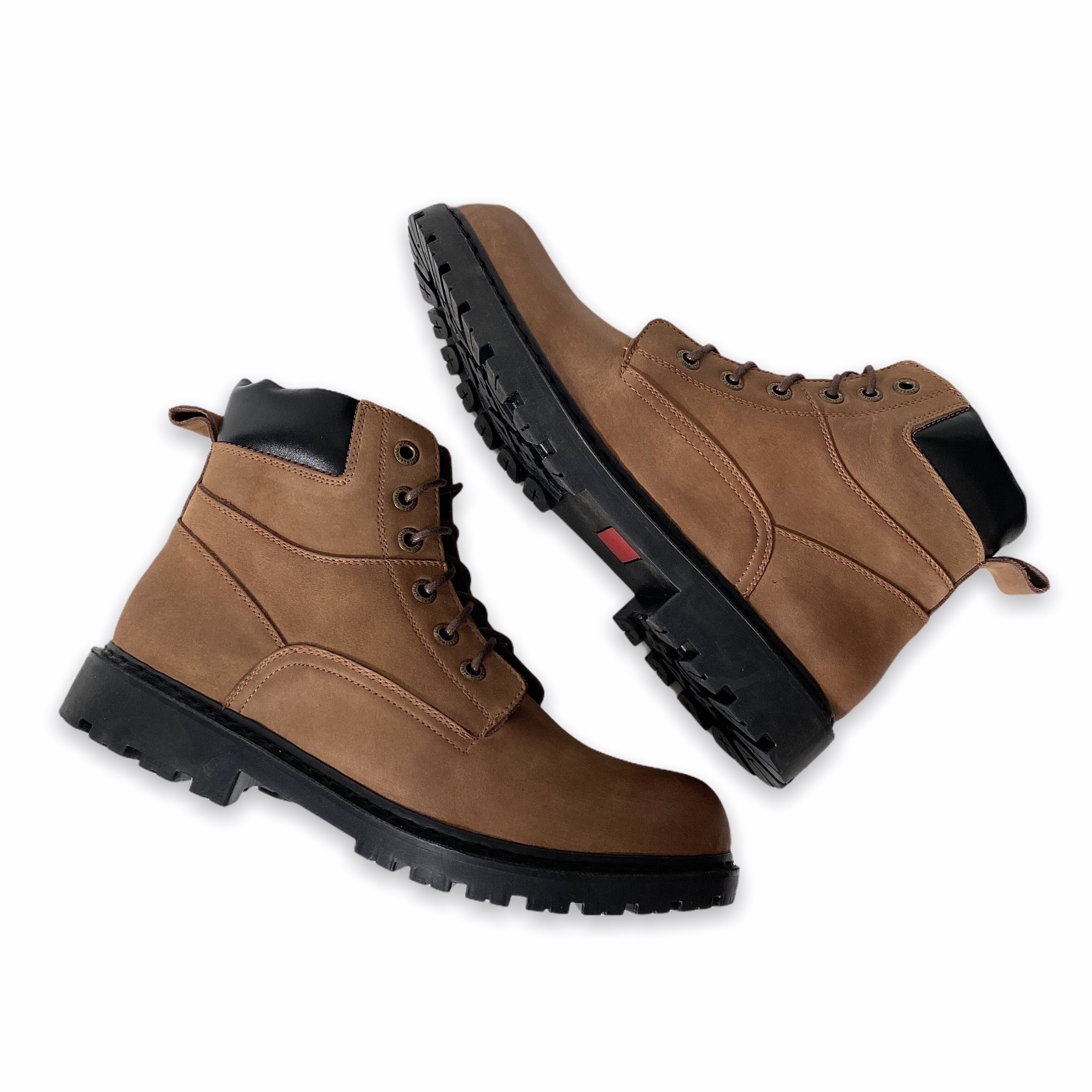 Giày Boots Nam Cổ Cao Da Bò Thật 100% Cao Cấp HN612 Nâu