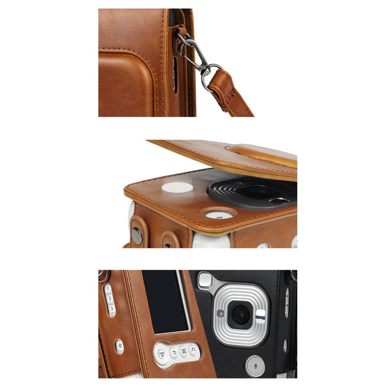 Instant Camera Case Bag for Mini with Detachable Strap White