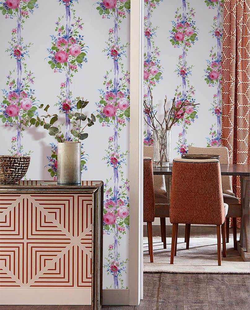 Combo 10 mét giấy dán tường, decal dán tường trang trí nhà cửa ĐÓA HOA SANG TRỌNG khổ 45cm