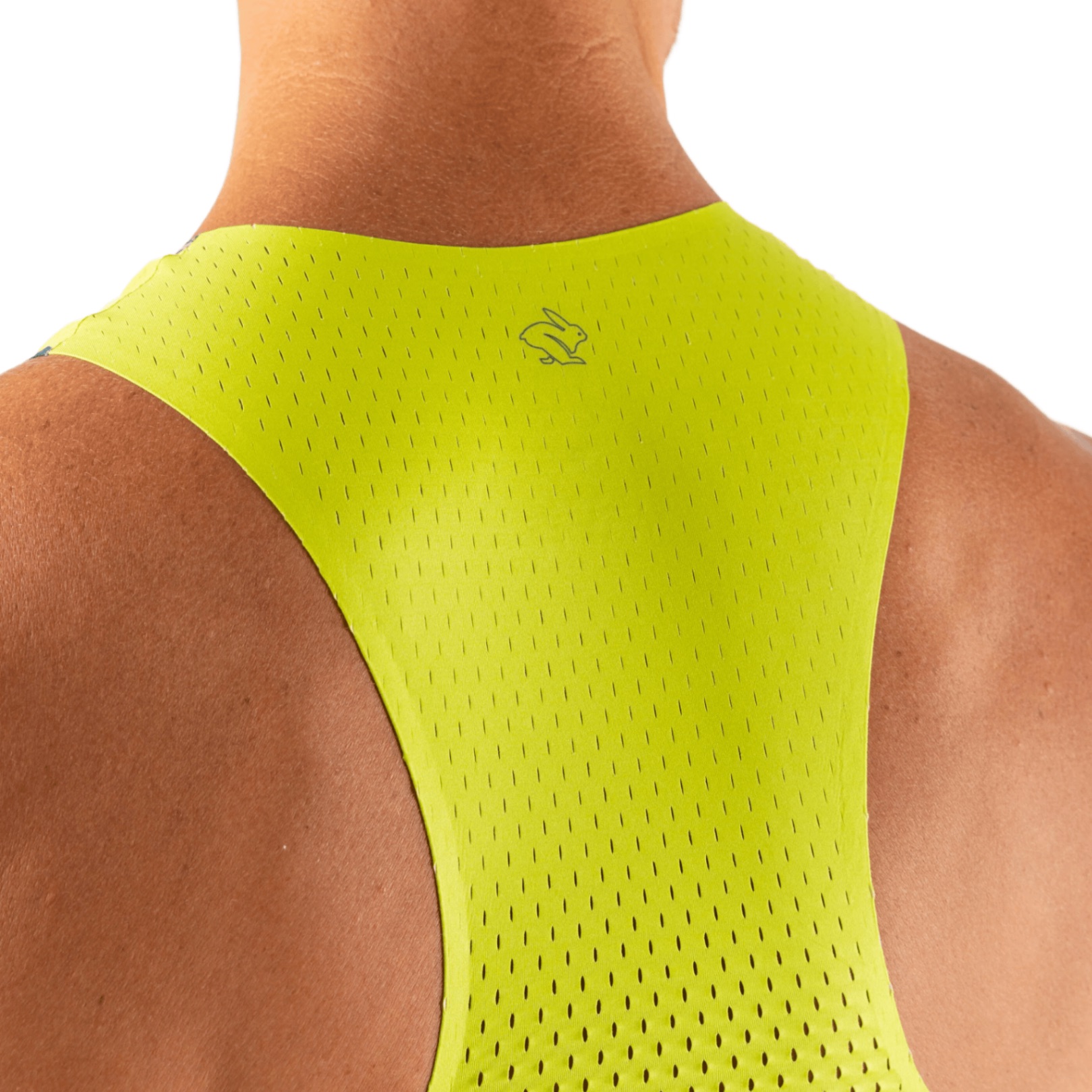 Áo Singlet Chạy Bộ Nam Rabbit Speedeez - Lime Abstract