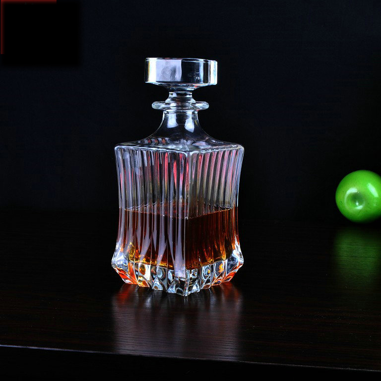 Bộ Bình và 6 ly rượu whisky Pha lê Ý RCR Adagio