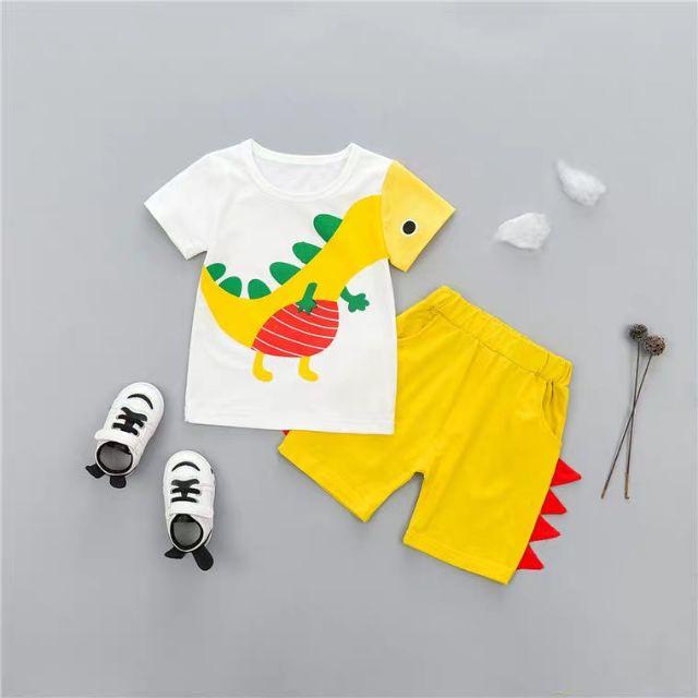 Bộ Cộc Tay Cho Bé Hình Khủng Long M36