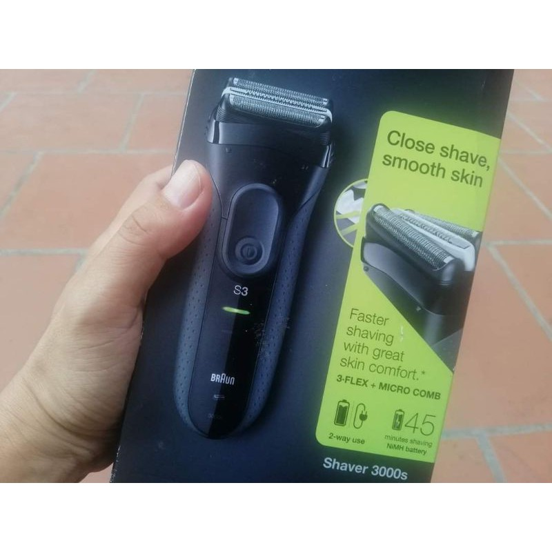 Máy cạo râu Braun Series 3 Proskin Model 3000S Hàng Chính Hãng