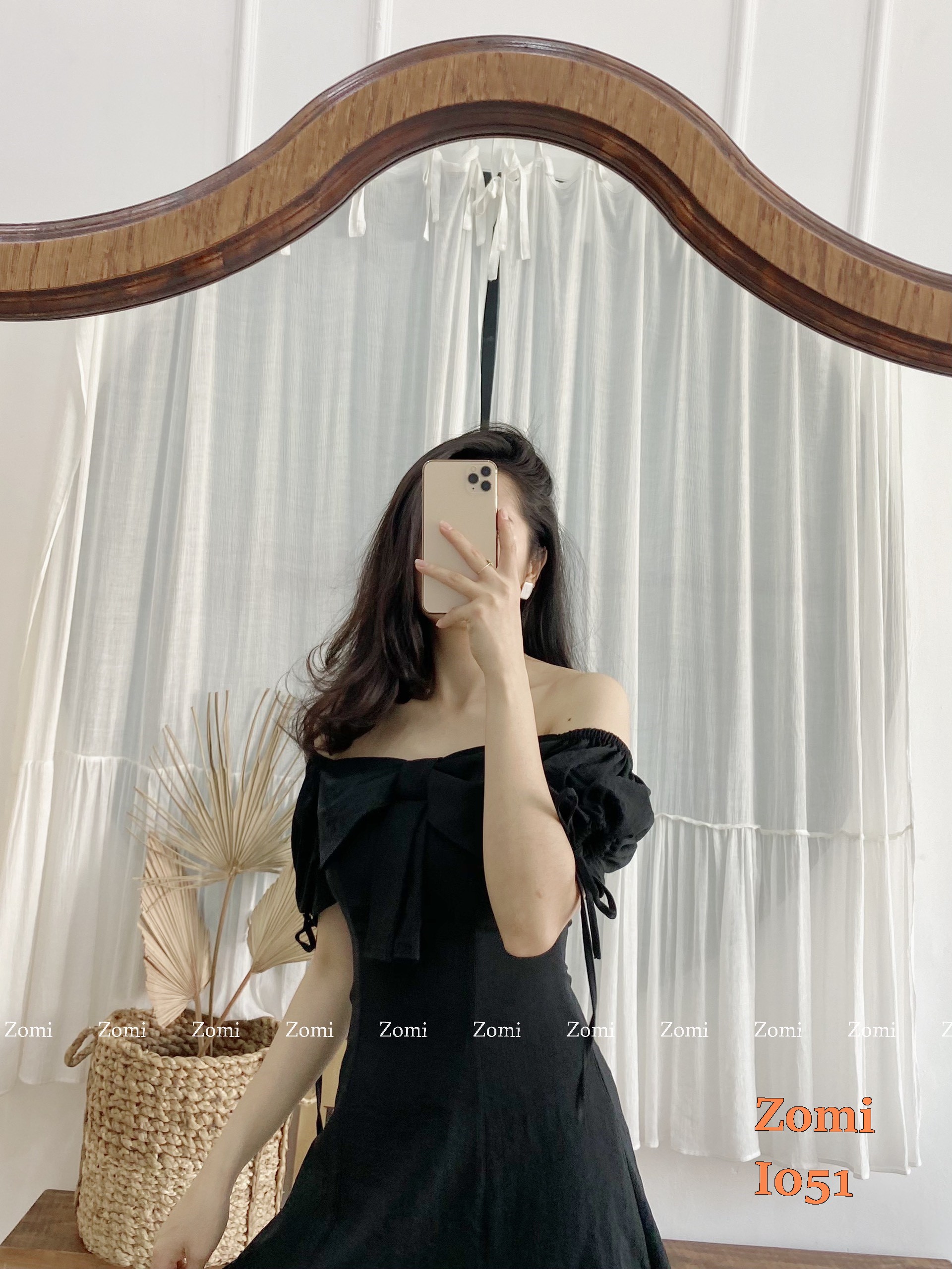 Đầm đi chơi dạo phố thời trang mùa hè cổ vuông tay phồng dễ thương năng động - I051