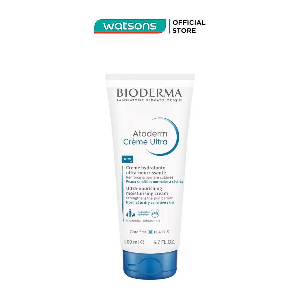 Kem Dưỡng Ẩm Bioderma Cho Da Thường, Da Khô Nhạy Cảm Atoderm Crème Ultra 200ml