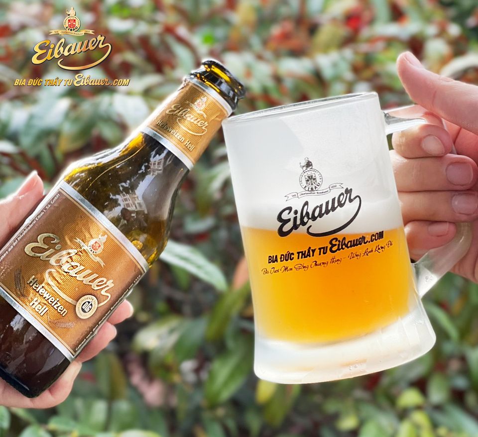 [BIA ĐỨC NHẬP KHẨU] Thùng 20 Chai Bia Thầy Tu EIBAUER HEFEWEIZEN HELL 5.2% 250ml - Bia Tươi Men Sống Thượng Hạng - Bia Đức Nhập Khẩu Chính Hãng