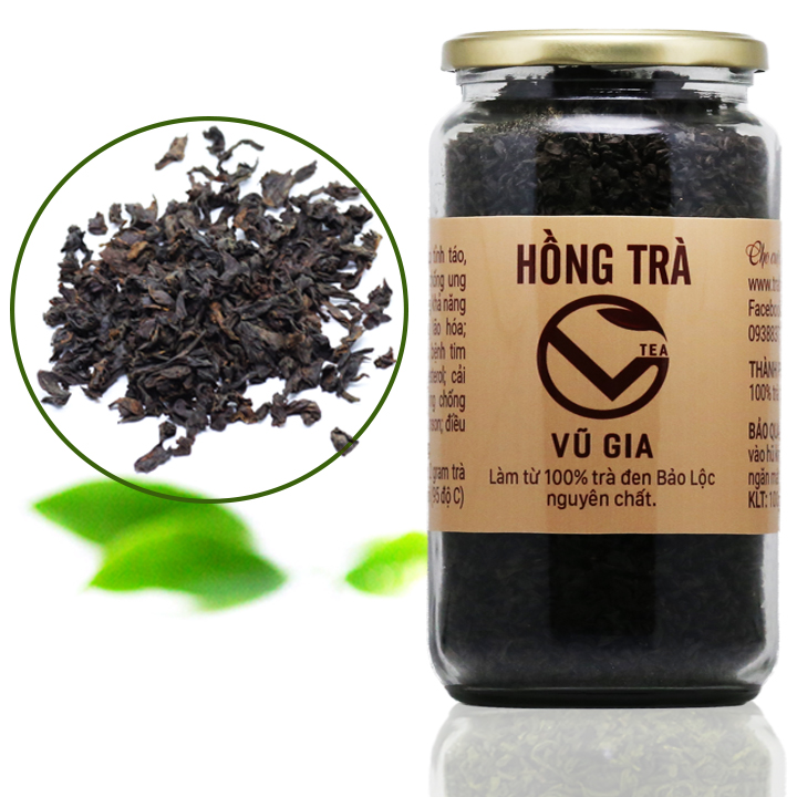 Hồng Trà Cao Cấp Nguyên Chất Bảo Lộc Vũ Gia (200gr/hũ)