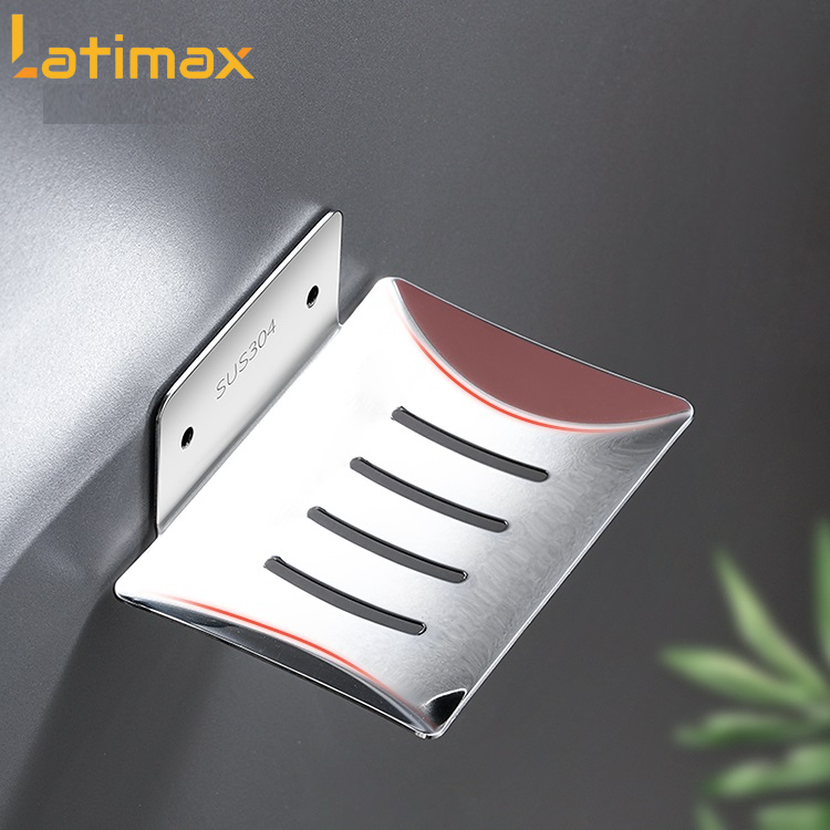 Kệ để Xà bông, xà phòng tắm Dán Tường KXB01 chất liệu Inox 304 Cao Cấp - Không Cần Khoan Đục