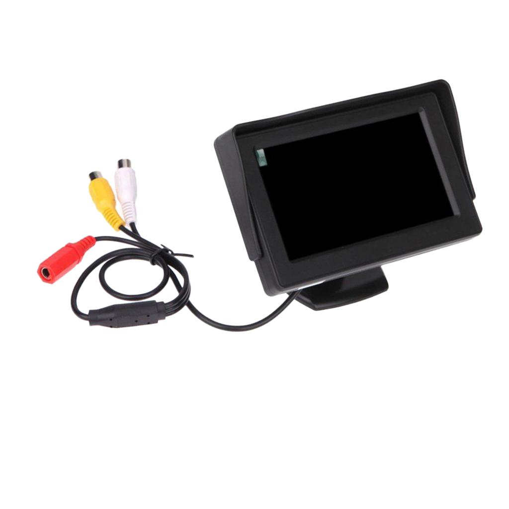LCD HD 4.3" Car Reverse Rear View Backup Camera Monitor