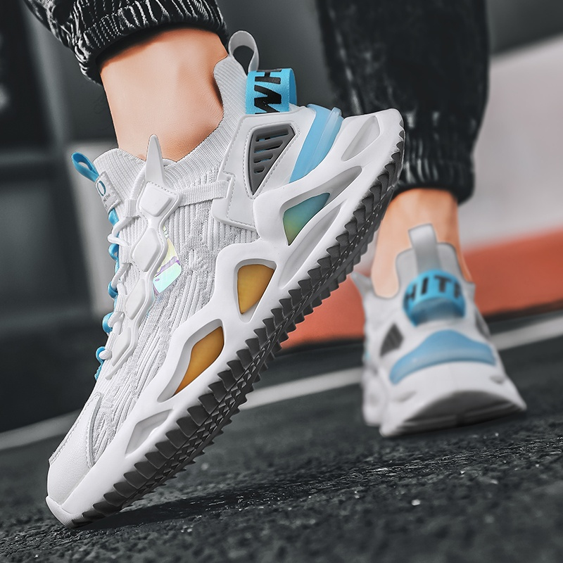 Giày Thể Thao Nam MENDO - Giày Sneaker Màu Đen - Trắng, Giày Thoáng Khí Cao Cấp, Đế Xốp Nhẹ, Đàn Hồi Tốt - G5441