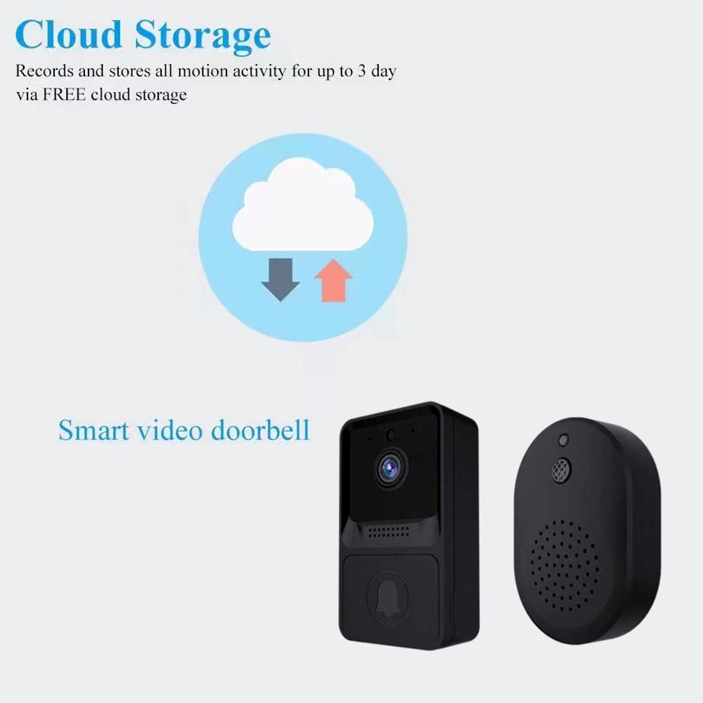 Smart Home WIFI Doorbell Wireless Door Bell Security Camera Night Vision Intercom for Apartments and Home