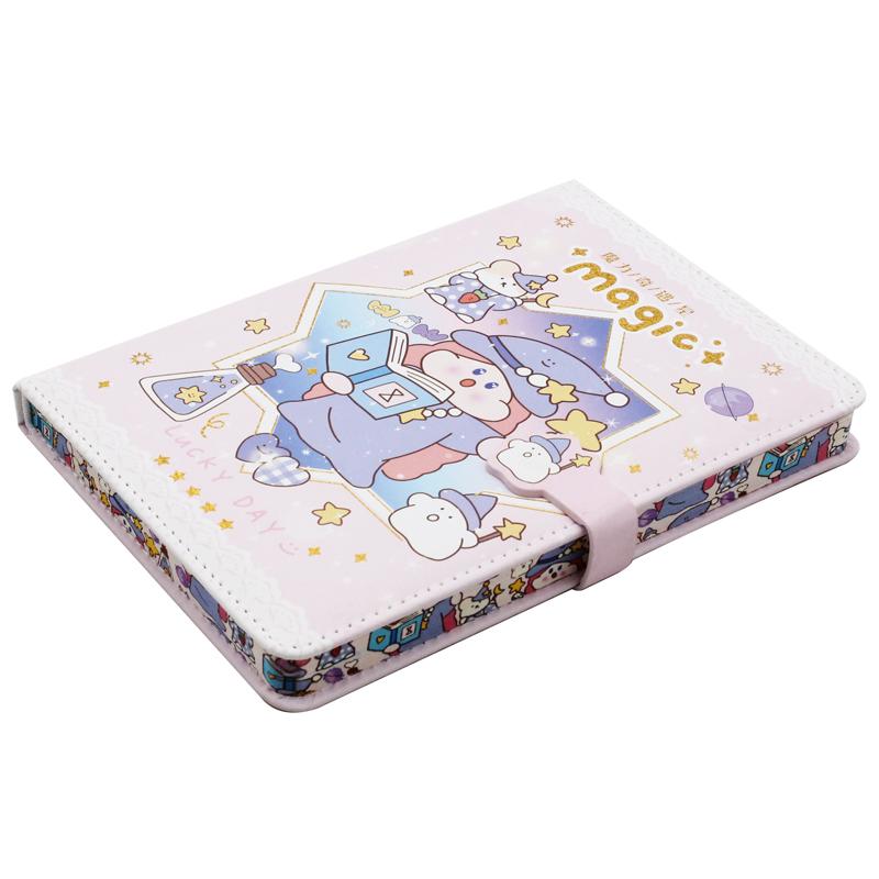Sổ Bìa Da Kẻ Ngang 128 Trang HSPU-3661 - Màu Hồng