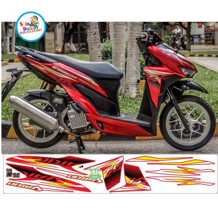 Tem xe vario 150 dán xe đỏ tuấn decal