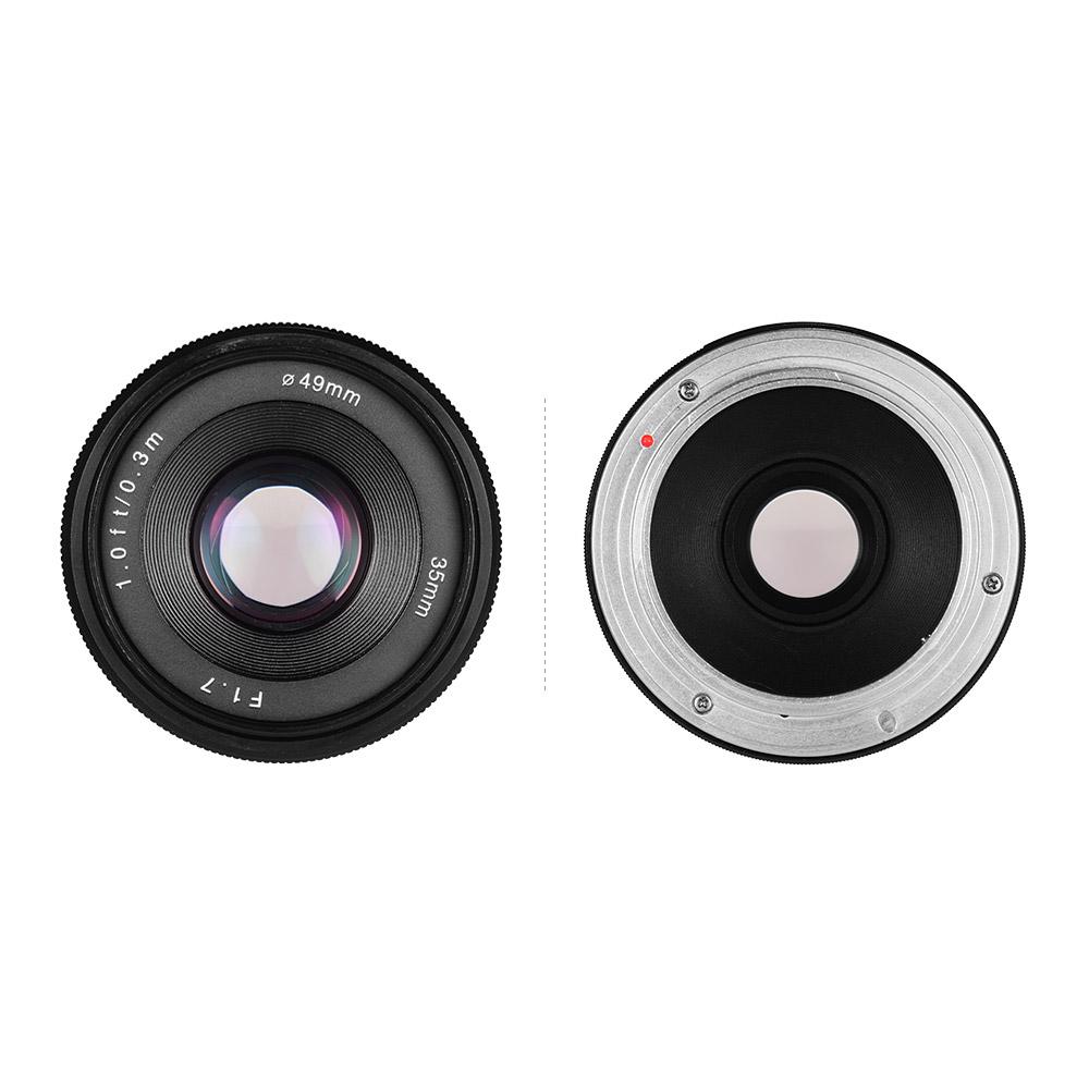 35mm f/1.7 Manual Focus Mirrorless Lens Prime Lens Large Aperture for Portrait Humanistic Street Photography for Sony E