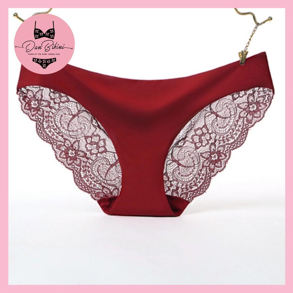 Quần Lót Nữ Đúc Su phối ren sexy gợi cảm thoáng mát kháng khuẩn mã 9085