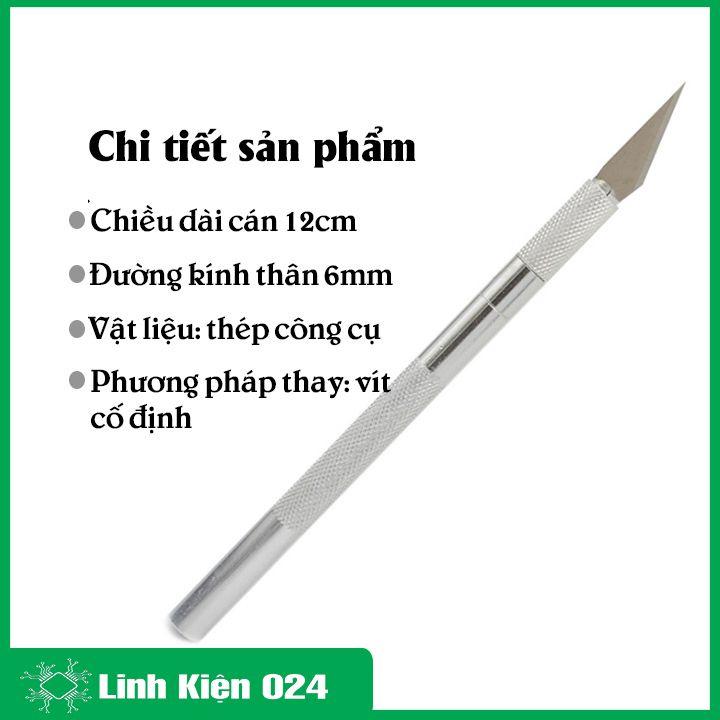 Bộ cắt mỹ thuật, dao khắc trổ bút chì gỗ nghệ thuật 6 lưỡi tiện lợi