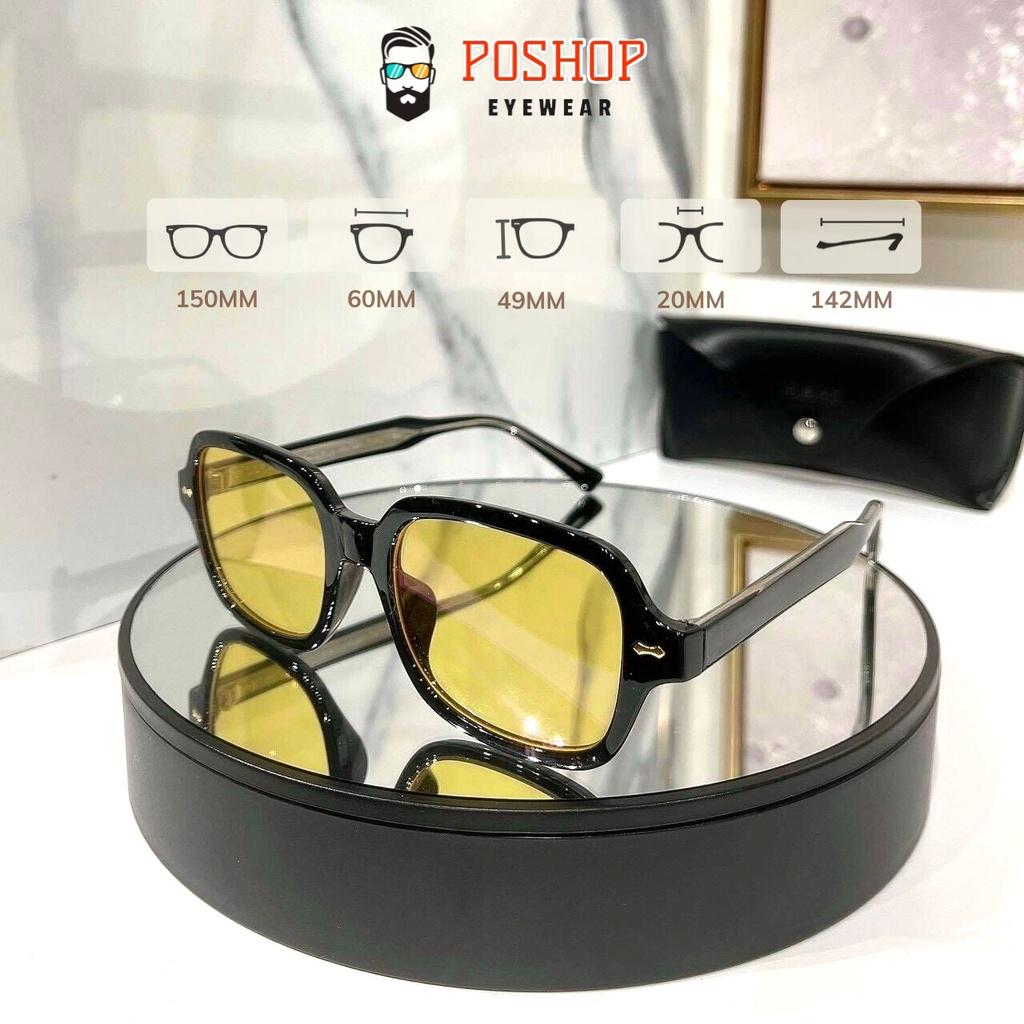 Mắt kính nam nữ POSHOP chống UV400 thiết kế mắt vuông dễ đeo màu sắc thời trang ST