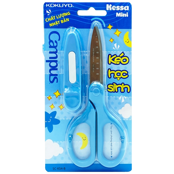 Kéo Học Sinh Kessa Mini SC-KS4-B - Màu Xanh