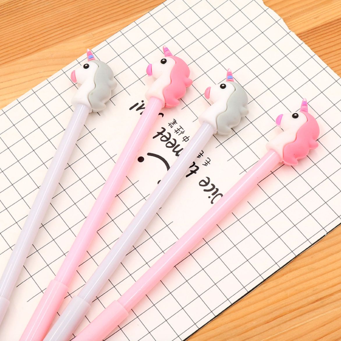 Bút Bi Ngựa 1 Sừng Cực Dễ Thương - Bút Bi Nước Văn Phòng Mực Đen