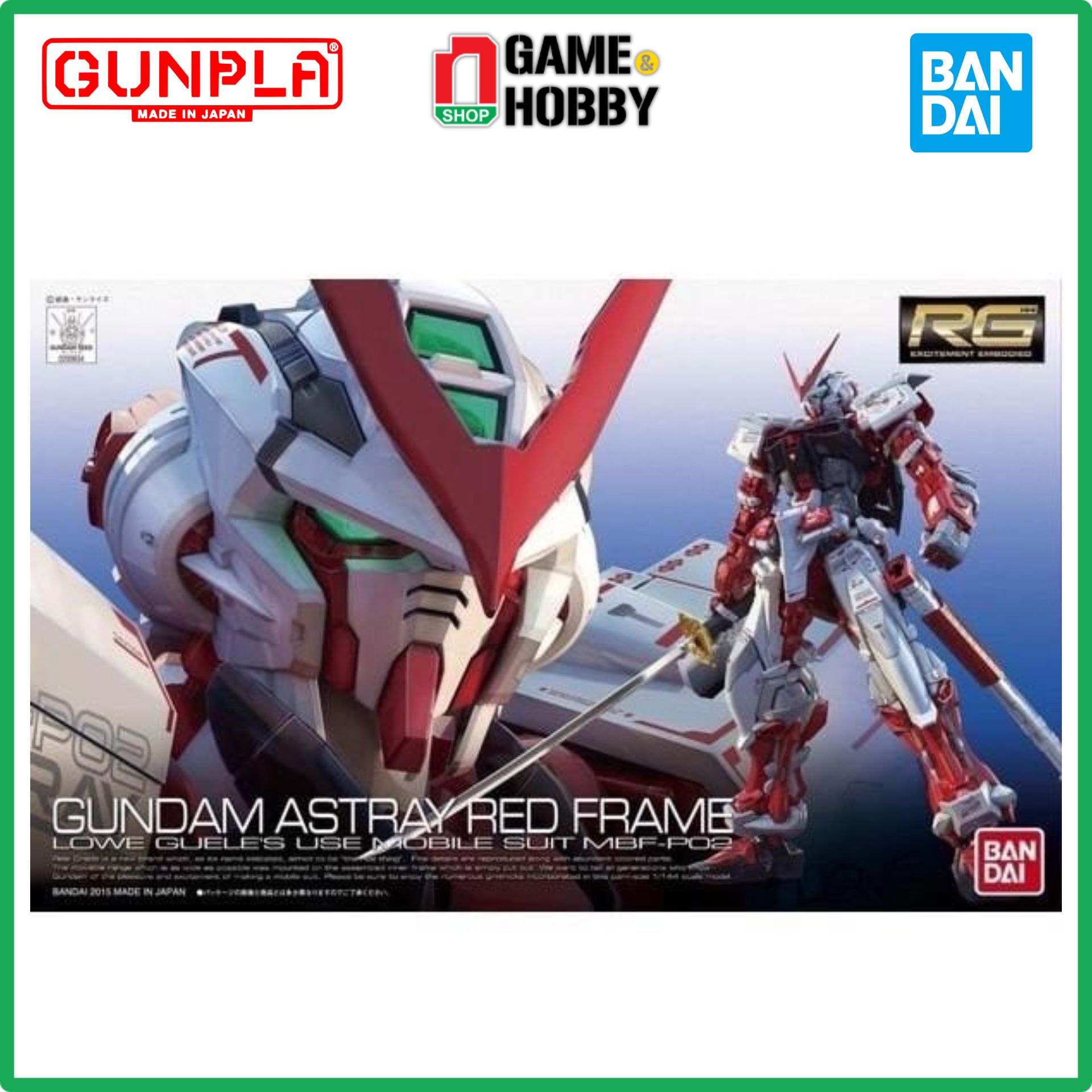 Mô Hình Lắp Ráp MBF-P02 GUNDAM ASTRAY RED FRAME - RG - 1/144 - MÔ HÌNH GUNDAM CHÍNH HÃNG