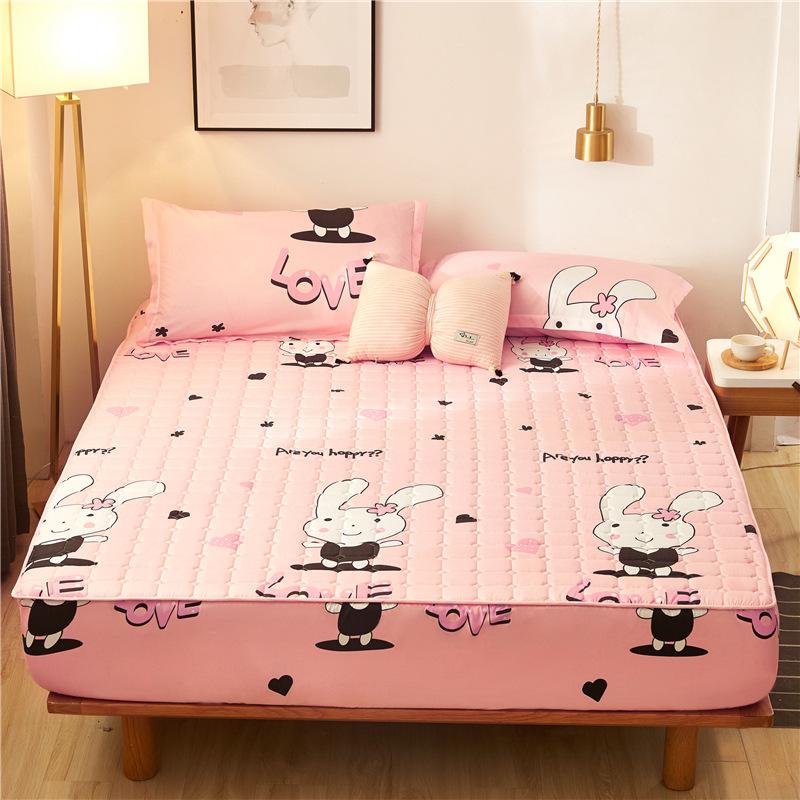 Làm Dày Mền Chần Gòn Bọc Nệm Vương Hoàng Hậu Chần Gòn Giường Lắp Giường Chống Vi Khuẩn Không Thấm Giường Miếng Lót