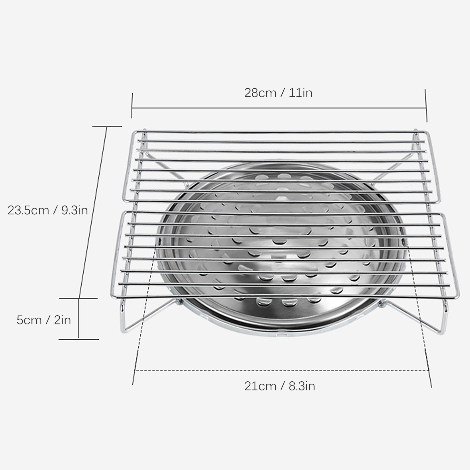 Bếp Nướng Bằng Hợp Kim Sắt Hạng Nặng Cho Gia Đình Cắm Trại Bên Ngoài