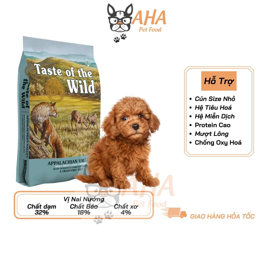 Thức Ăn Cho Chó Poodle Taste Of The Wild Bao 500g - Appalachian Valley Thịt Nai & Đậu Garbanzo