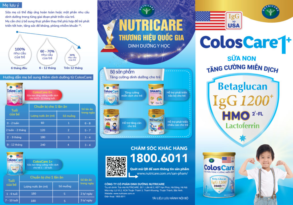 Sữa bột Nutricare ColosCare 0+ - sữa non tăng cường miễn dịch (400g)