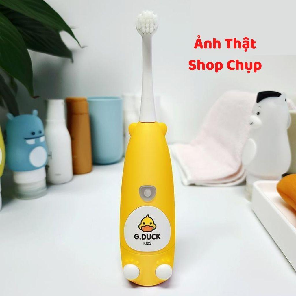 Bàn chải đánh răng điện con vịt an toàn cho bé