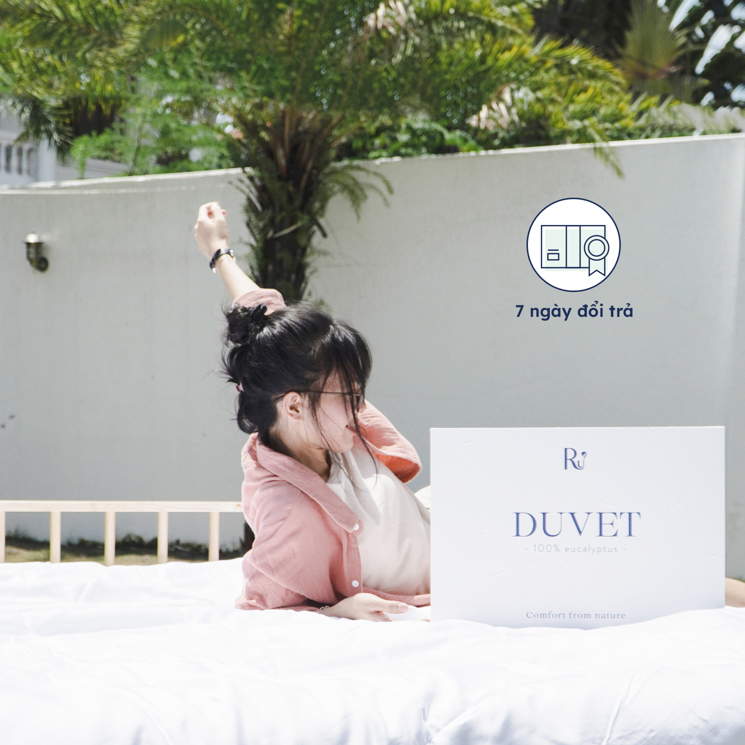 Chăn Bạch Đàn - Eucalytus Duvet Ru9 100% Từ Thiên Nhiên, Thoáng Mát, Khả Năng Kháng Khuẩn