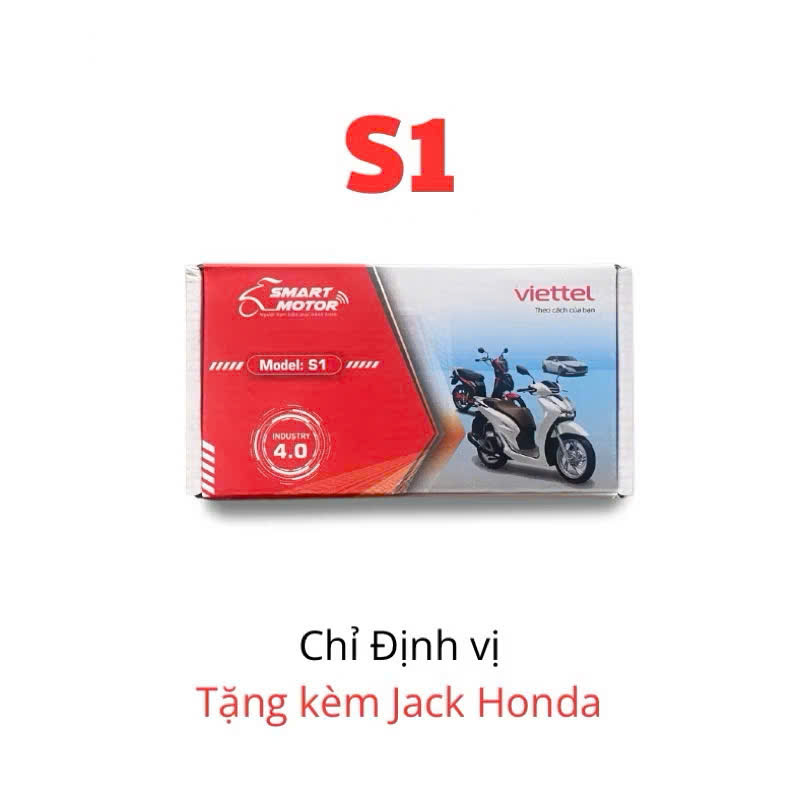 [HÀNG CHÍNH HÃNG] SMART MOTOR S1 và S2 (4G-2025) VIETTEL - Định vị, chống trộm Xe máy, Ô TÔ - SX 2025 - Siêu tiết kiệm Acquy - 4