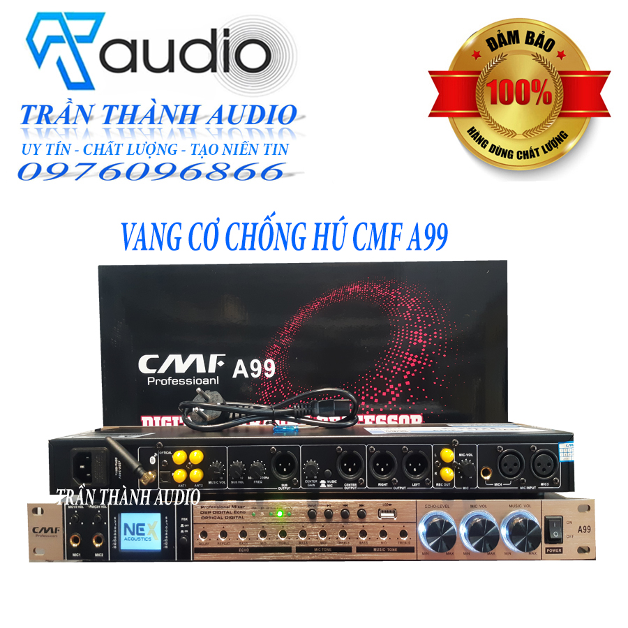 Vang cơ chống hú CMAUDIO Model CMF A99 , hàng chính hãng nhập khẩu 2023 , tặng jac canon