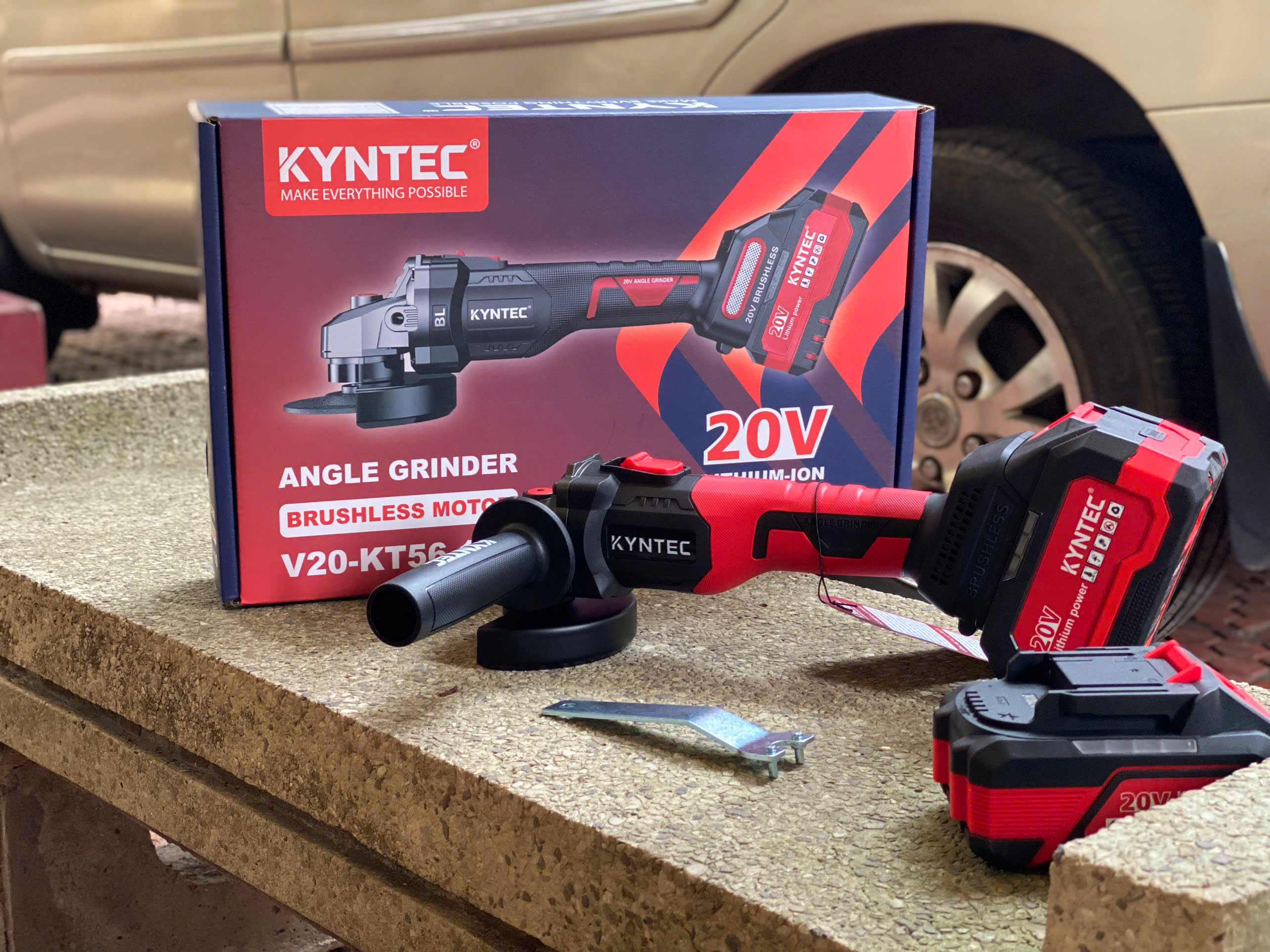 (TẶNG ĐÁ MÀI) Thân máy mài pin cầm tay chính hãng Kynko Kyntec 20V KT56 - 100 siêu bền