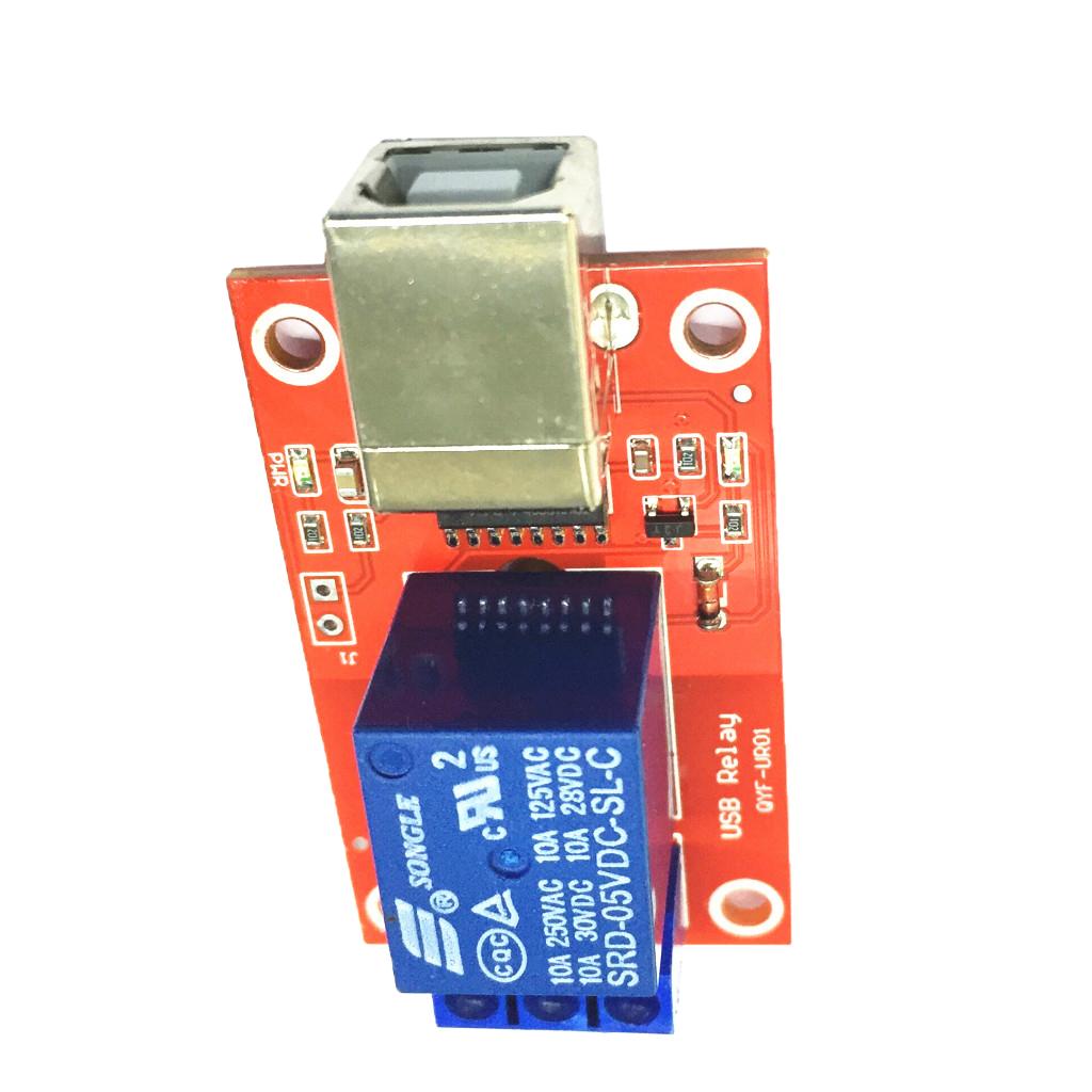 5V 1-Channel USB Relay Board Module Optocoupler LED HID Drive-free