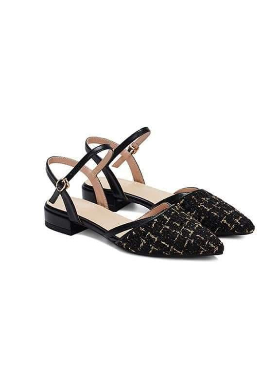Sandal nữ đế bệt bít mũi