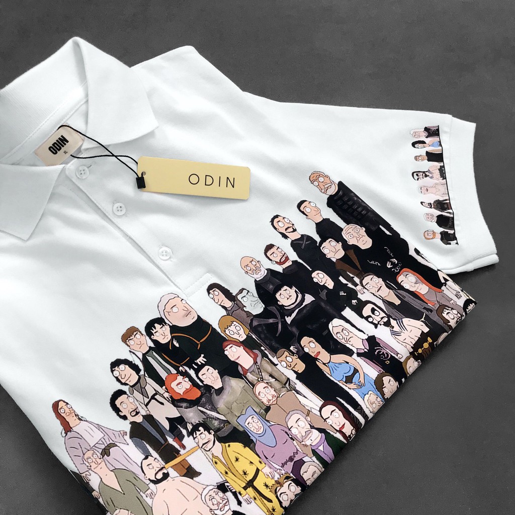 Áo polo oversize G.O.T , áo phông cotton nam nữ unisex, ODIN CLOTHING