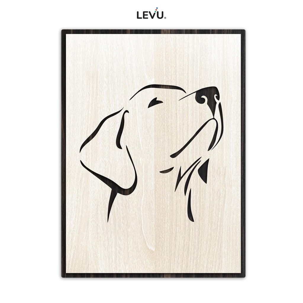 Tranh treo tường tuổi Tuất biểu tượng hình con Chó 12 con giáp LEVU DV11
