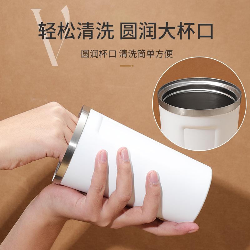 Vận Chuyển Nhanh Amazon Nổ Cà Phê Cách Nhiệt Cốc Nước Thép Không Gỉ 304 Cà Phê Di Động Cách Nhiệt Cà Phê