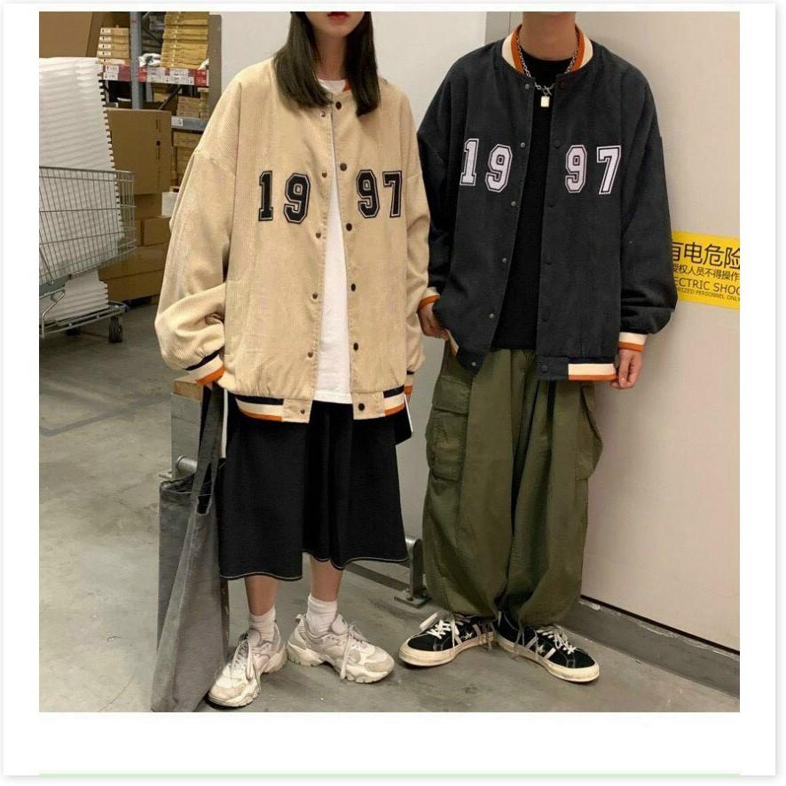 ÁO KHOÁC NHUNG NAM NỮ 1997 BOMBER UNISEX CHẤT LIỆU THOÁNG MÁT CHO MÙA HÈ THỜI TRANG VINA 1HIT FASHION