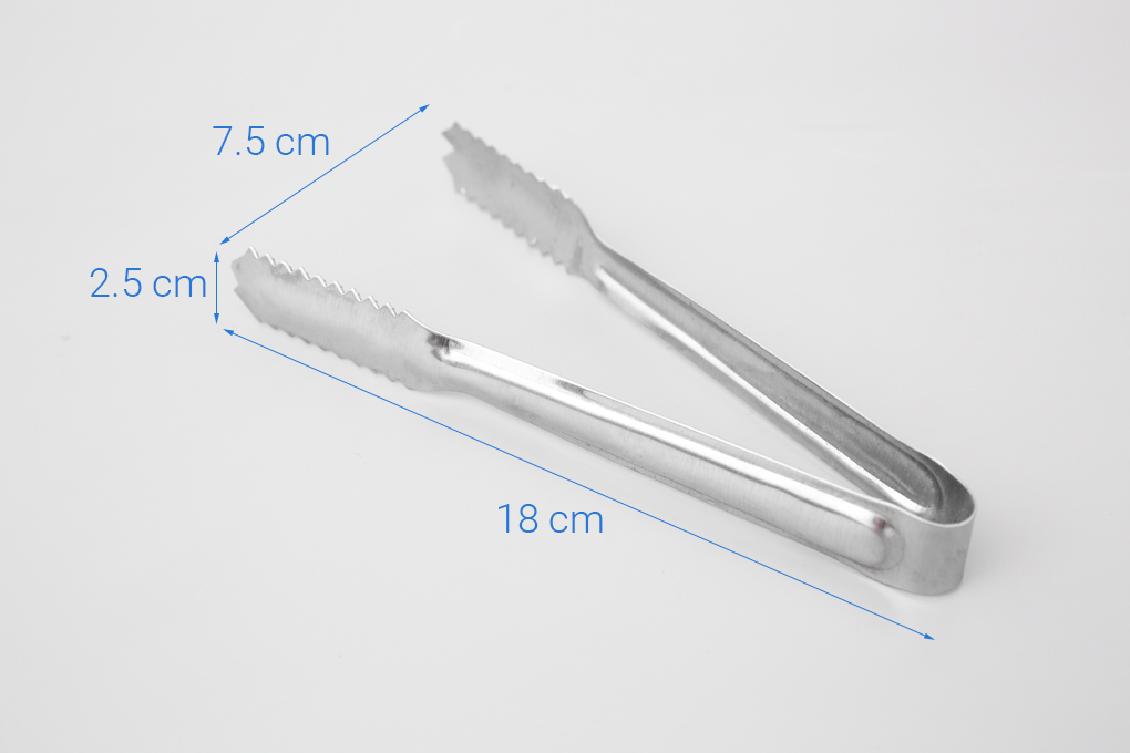 Gắp đá, Kẹp gắp inox Dài 18 cm Tithafac