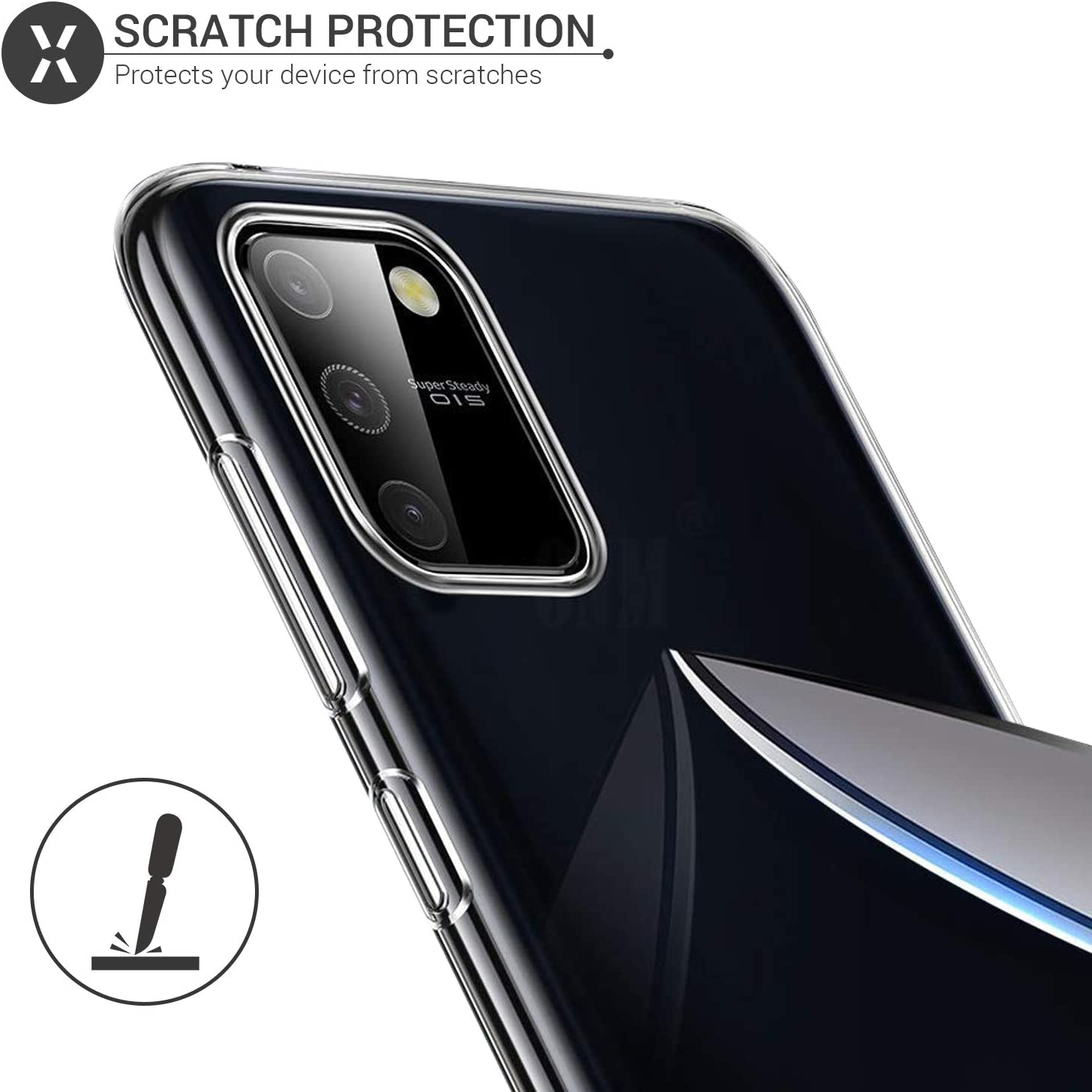 Ốp lưng silicon dẻo cho Samsung Galaxy S10 Lite hiệu Ultra Thin trong suốt mỏng 0.6mm độ trong tuyệt đối chống trầy xước - Hàng nhập khẩu