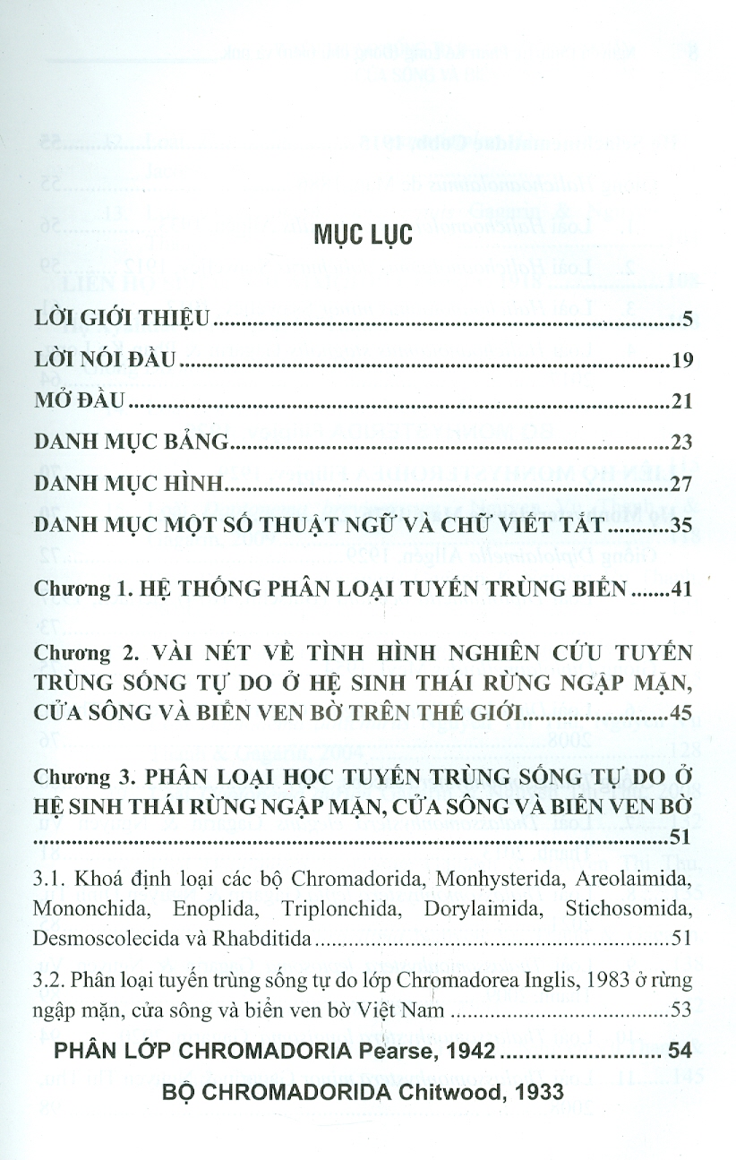 Tuyết Trùng Sống Tự Do Ở Rừng Ngập Mặn, Cửa Sông Và Biển Ven Bờ Việt Nam - Bộ Monhysterida, Araeolaimida Và Chromadorida (Bìa Cứng)