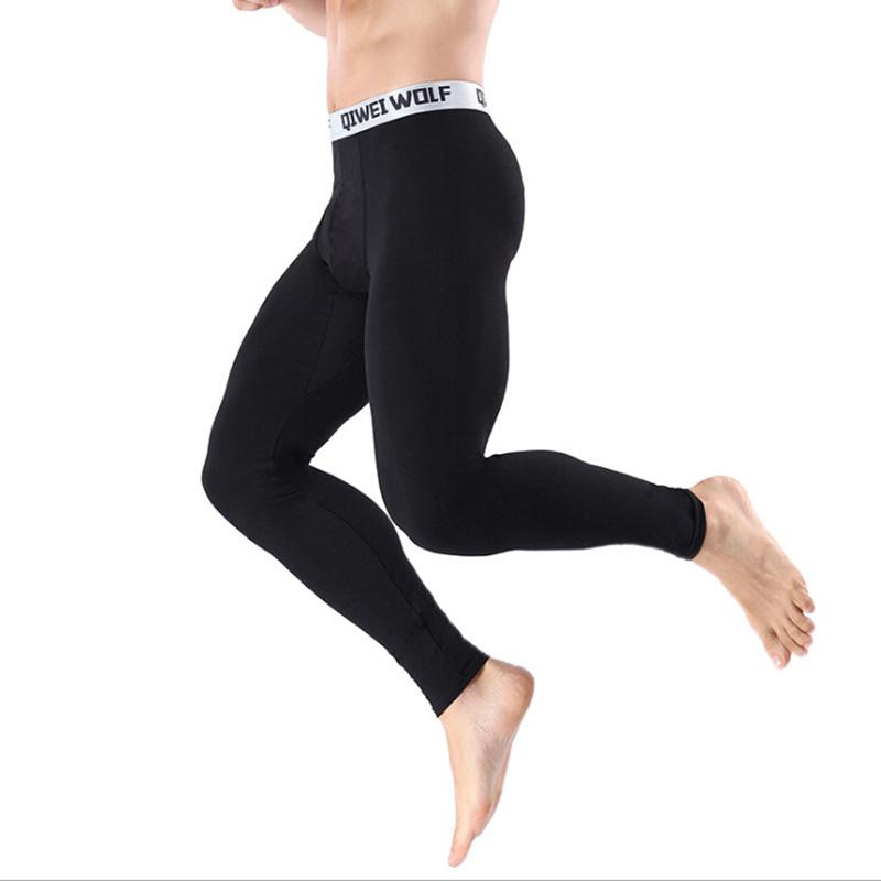 Mùa Thu Và Mùa Đông Nam Quần Lót Sinh Nhiệt Ấm Đáy Quần Dài Quần Legging Cotton Thông Thường Quần Lót Sinh Nhiệt
