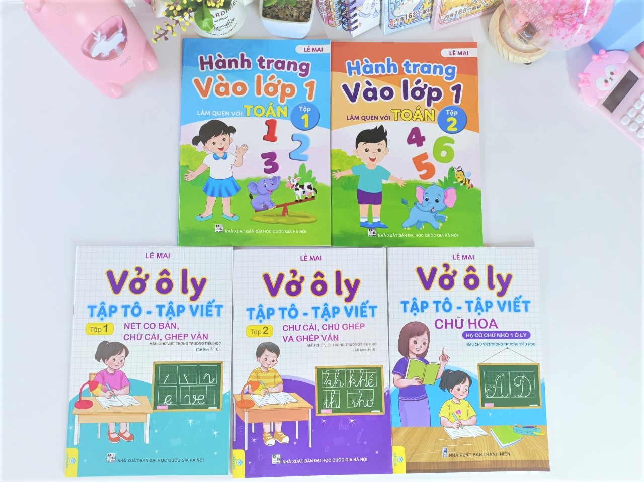 Sách - Combo 5 cuốn Vở Ô Ly Tập Tô - Tập Viết, Hành trang vào lớp 1 (Lê Mai) - Ndbooks