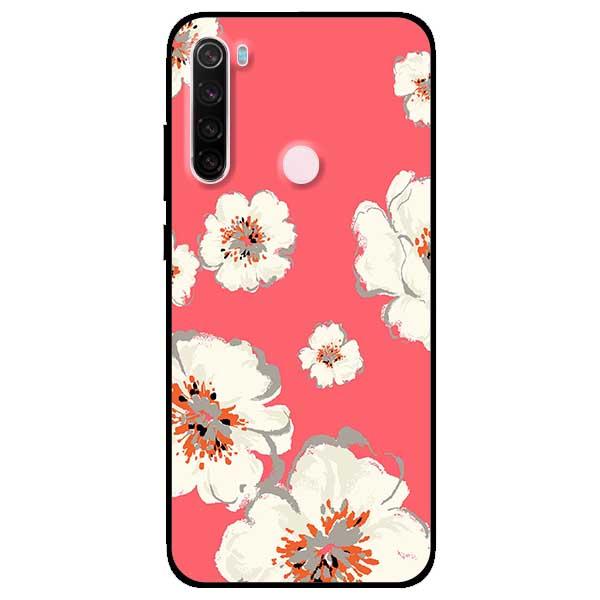 Ốp lưng dành cho Redmi Note 8 / Redmi Note 8 Pro - Hoa Trắng Nền Hồng