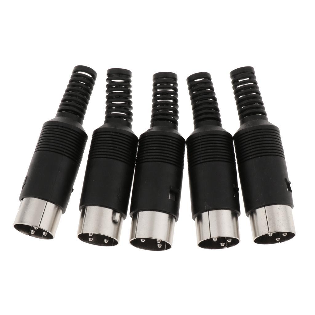 DIN Mini Pin Male Plug Audio Jack Connector for Keyboard/Mouse DIY 3 Pin